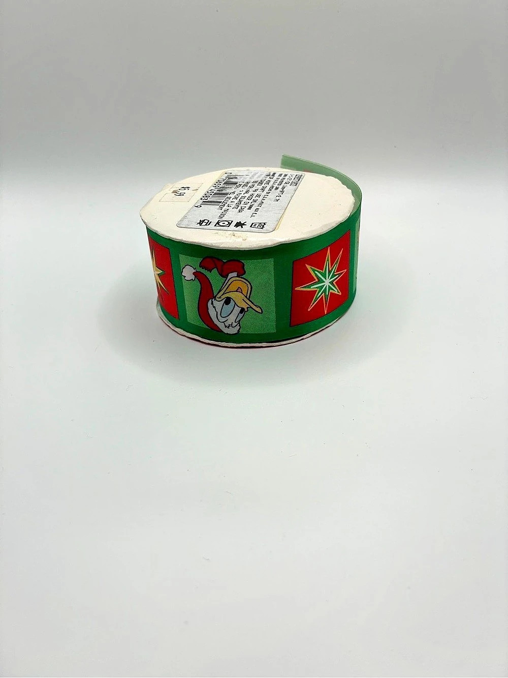 Disney Mickey Collection Ribbon Holiday Ribbon in Green & Red Like New - Picture 3 of 3